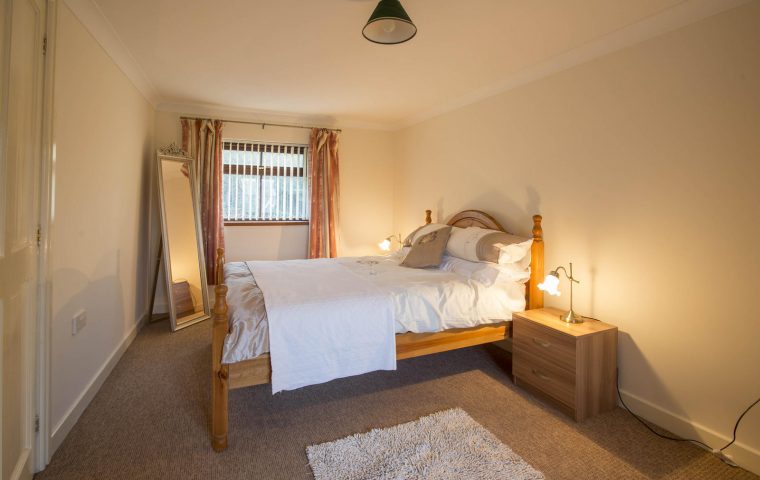 Bedroom of Tregib Mill pet friendly accommodation in Wales for Brecon Beacons holidays
